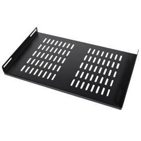 Trinix TRX-450D/SH Black – Полиця серверна 19" (450мм, навантаження 80кг)