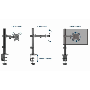 Gembird MA-D1-03 17-32" - Кронштейн для монитора 9 кг в Украине