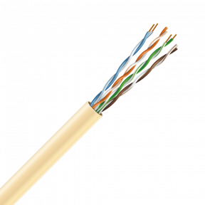 Кабель UTP Cat. 5e U/UTP LSZH медь безгалогенный LSZH 4х2х24 AWG (70328) бухта 305м. Жёлтый ЗЗЦМ купить