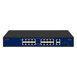 Hedy HN16H2G1S-200-V1 – PoE Комутатор (16xPoE 200W, 2xGbE, 1xSFP, Extend 250m)