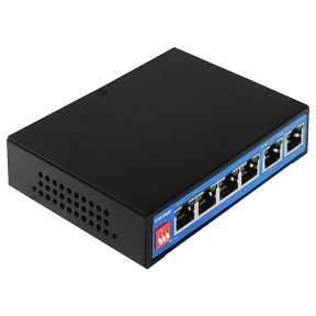 EWIND EW-S1906CF-DP – Некерований PoE-комутатор (4xPoE, 2xUplink, 60 Вт, AI Watchdog) в Україні