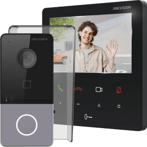 Hikvision DS-KV6113-WPE1(C) + DS-KH6110-WE1 + DS-KABV6113-RS - Комплект видеодомофона купить
