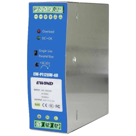 Ewind EW-PI120W-48 - Блок живлення на DIN-рейку 120 Вт/48 В