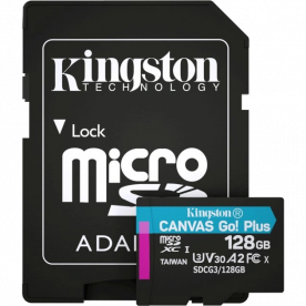 Карта памяти Kingston microSDXC 128 Гб U3 V30 A2 (SDCG3/128GBSP)
