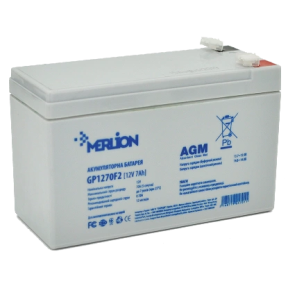MERLION AGM GP1270F2 12В 7А·ч - Аккумуляторная батарея купить