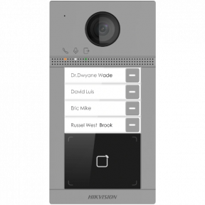 2 Мп IP вызывная панель с Wi-Fi Hikvision DS-KV8413-WME1(B)/Flush купить