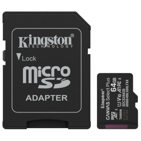 Kingston SDCS3/64GB – Карта памяти (Micro SDXC, 64 ГБ, 150 МБ/с)