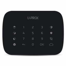U-Prox Keypad G4 Чорна - Багатогрупна клавіатура з сенсорною поверхнею