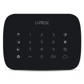 U-Prox Keypad G4 Черная - Многогрупповая клавиатура с сенсорной поверхностью