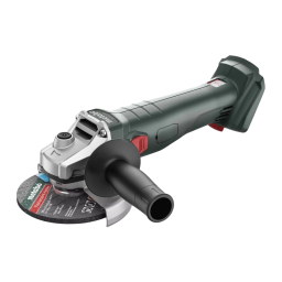 Metabo W 18 7-125 (602371850) - Акумуляторна болгарка