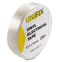 UNIFIX ETU-20W Изоляционная лента бела 0.17х18мм 20м