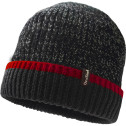 Шапка водонепроникна Dexshell Cuffed Beanie, р-р L/XL (58-60 см), чорна з червоною смужкою