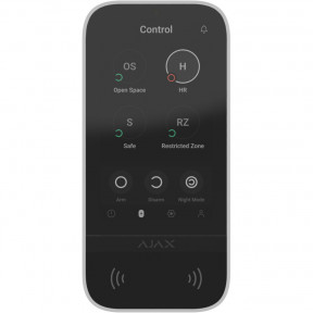 Ajax KeyPad TouchScreen White - Беспроводная клавиатура с сенсорным экраном и бесконтактной авторизацией купить