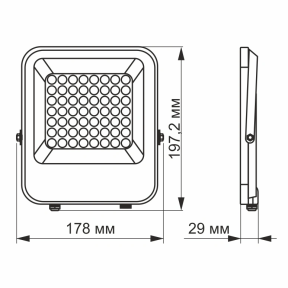VIDEX PREMIUM 30W 5000K 220V - LED прожектор - фото №3 VIDEX PREMIUM 30W 5000K 220V - LED прожектор в Украине