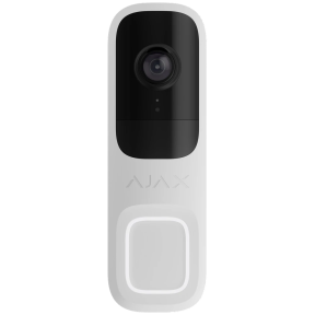 Ajax Doorbell White RAL 9003- Відеодзвінок із вбудованим штучним інтелектом та ІЧ сенсором купити