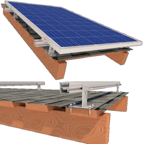 Комплект кріплення 2 сонячних панелей до 1145мм бітумна черепиця StringSetter SS-XL-B 02 купити