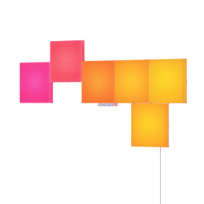 Розумні світлові панелі Nanoleaf Blocks Squares Smarter Kit з підтримкою HomeKit і Matter — 6 шт. зображення