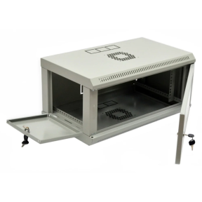 Шафа 19" 4U, 600x350x284мм (Ш*Г*В), економ, акрилове скло, сіра UA-MGSWL435G в Україні