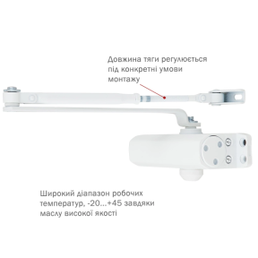Дотягувач RYOBI *9900 9903 GLOSSY_WHITE зображення