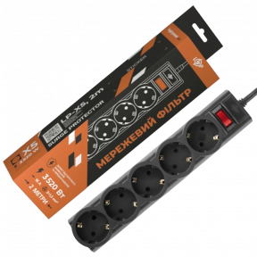 Logic Power LP-X5-2 Black Удлинитель сетевой (фильтр) купить