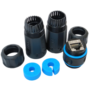 Водонепроникний з'єднувач IP68 кат. 6 RJ45-RJ45 STP зображення