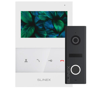Slinex SQ-04 White + ML-17HR Graphite - Комплект відеодомофона - фото №1 Slinex SQ-04 White + ML-17HR Graphite - Комплект відеодомофона купити