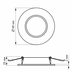 VIDEX 4W 5000K 220V - LED светильник Back круглый - фото №5 VIDEX 4W 5000K 220V - LED светильник Back круглый Цена