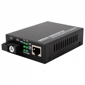 Медиаконвектор (1550TX&1310RX, 10/100/1000, 20км SC) TelStream MC-218/320SC купить