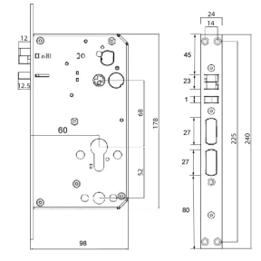 SEVEN LOCK SL-7775BF black - Умный дверной биометрический замок фото