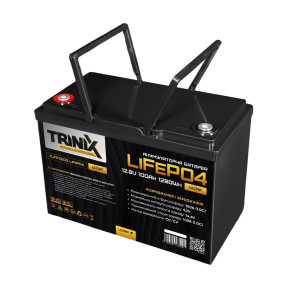 Акумуляторна батарея літій-залізо-фосфатна 12.8В 100А*год Trinix TLFP-12100 Ultra LiFePO4 з Bluetooth (Black) зображення
