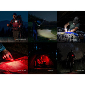 Ліхтар ручний Fenix SW05R-RED LED чорний купити