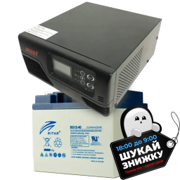 Комплект ИБП + АКБ MUST EP20-R600W + 12V 40Ah DG12-40