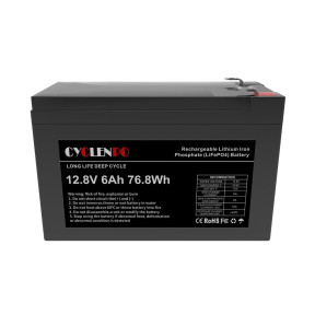 Акумуляторна батарея літій-залізо-фосфатна 12.8В 6Аг Cyclen 12.8V 6AH LiFePo4 Ціна