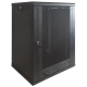 Шкаф EServer 12U 600х500х637 стекло, черный