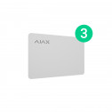 Захищена безконтактна картка для клавіатури Ajax Pass Біла (3 шт)