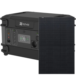 Ezviz CS-PS1300 (CN066)(FR) + Risen Solar RSM40-8-400MB Full Black - Комплект із портативної зарядної станції та сонячної панелі