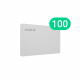 Захищена безконтактна картка для клавіатури Ajax Pass Біла (100 шт)