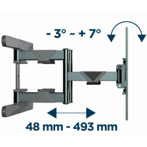 Gembird WM-80ST-01 40-80" - Кронштейн для телевизора 50 кг в Украине