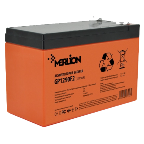 MERLION GP1290F2 AGM 12В 9 А·ч - Свинцово-кислотный аккумулятор купить