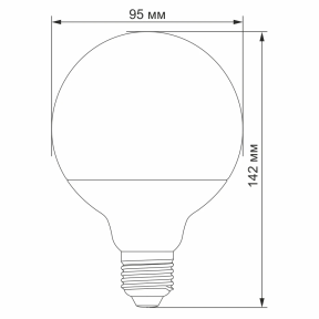 VIDEX G95e 15W E27 4100K 220V - LED лампа - фото №3 VIDEX G95e 15W E27 4100K 220V - LED лампа в Украине