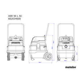 Пылесос Metabo ASR 50 L SC (602034000) в Украине