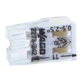 Клема WAGO 2273-242 COMPACT 2х2.5 (з пастою) зображення