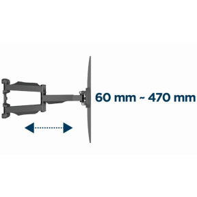 Gembird WM-58ST-01 32-58" - Кронштейн для телевизора 36 кг фото