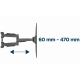 Gembird WM-58ST-01 32-58" - Кронштейн для телевізора 36 кг