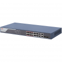 Hikvision DS-3E1318P-EI - 16-портовий комутатор Fast Ethernet Smart POE