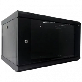 Шкаф коммутационный настенный Hypernet WMNC66-6U-FLAT-BLACK