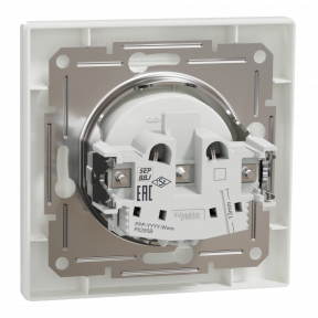 Schneider Electric ASFORA EPH3000121 Розетка одинарная без заземления фото