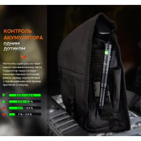 Fenix T6 - Тактична ручка з ліхтариком чорна купити