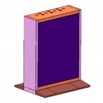 55 "LCD Display Unit Modular Pedestal Bracket CABINET-55 "BASE-HKC H=800