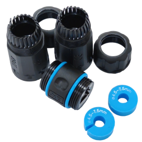 Водонепроникний з'єднувач IP68 кат. 6 RJ45-RJ45 STP в Україні